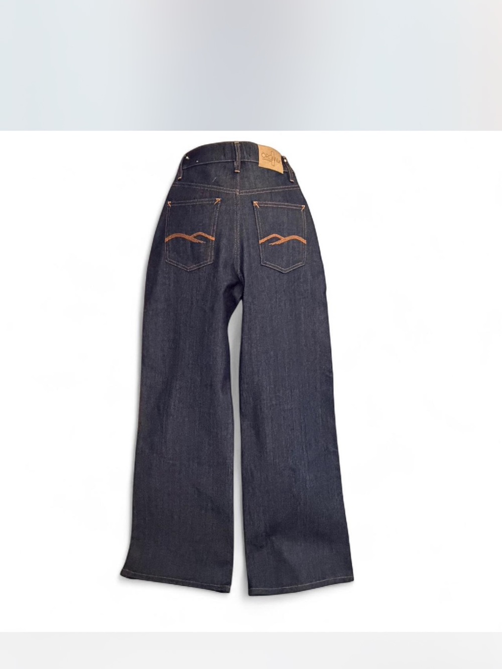 Organsk Copenhagen High Rise Wide Leg Jeans Dark Wash Organic Cotton NWT W30 L32 - Picture 4 of 8